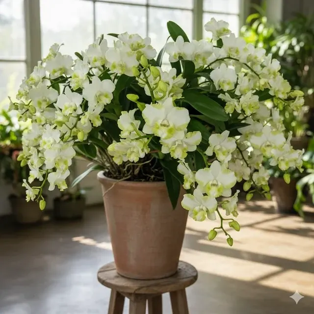 Dendrobium White Doremon_Ss (Dendrobium)