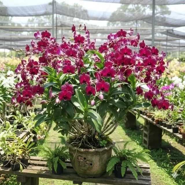 Dendrobium 'Airy Crimson'